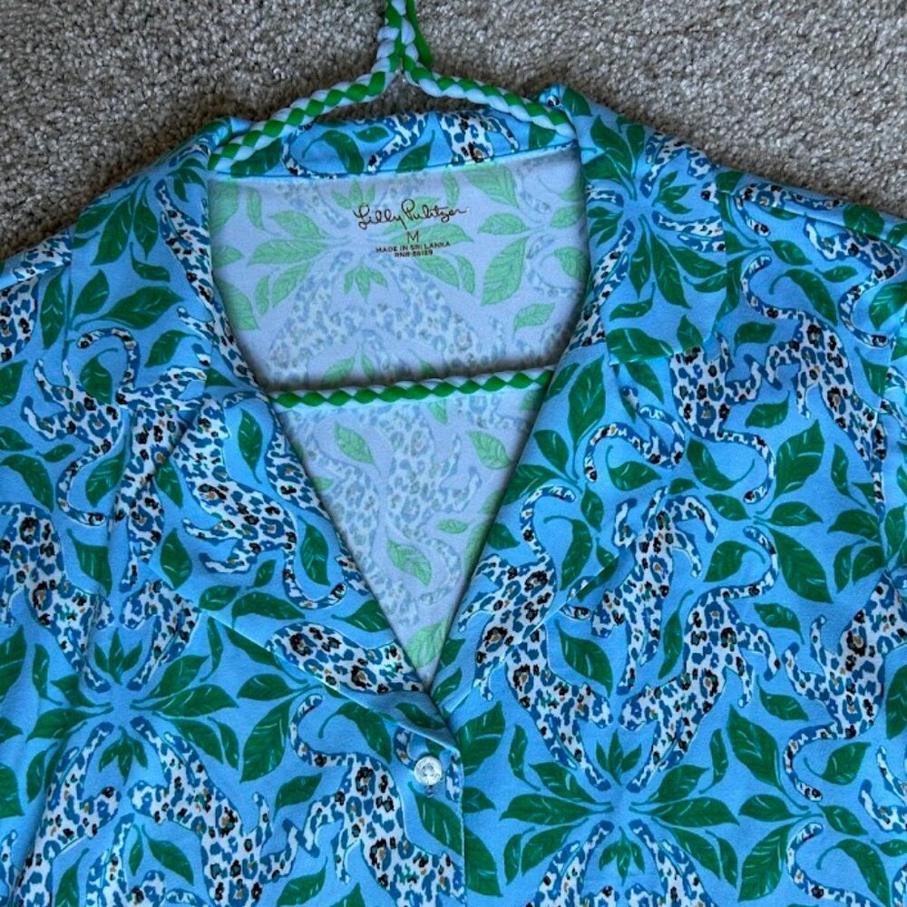 Lilly Pulitzer PJ Knit Button Up Pajama Top